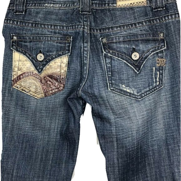 Miss Me Leather Flap Embellished Denim Jeans - Picture 13 of 13